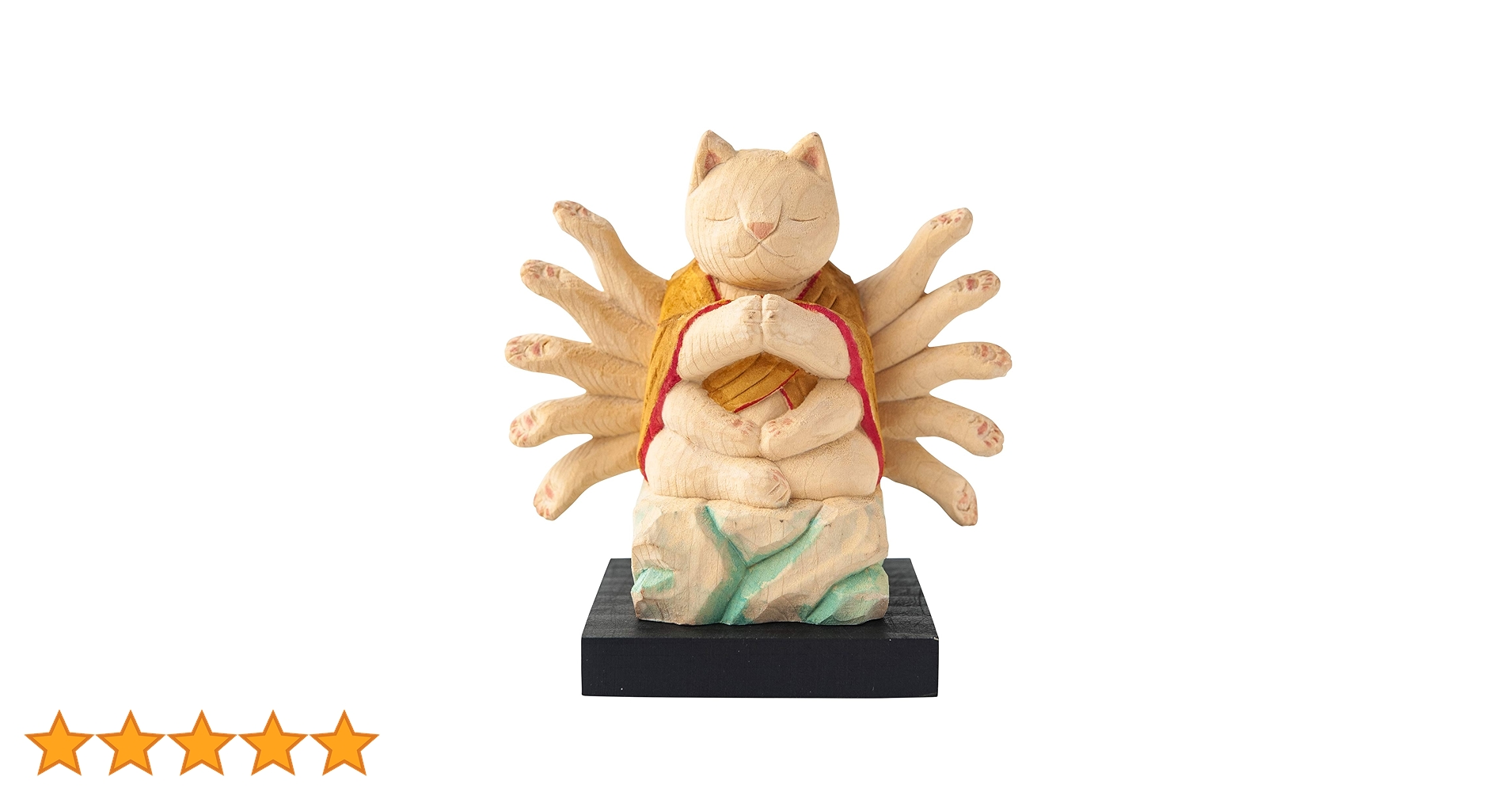 猫の置物　千手観音　仏像　陶器 Amazon.co.jp: 猫buddha 千手観音（子年の守護本尊） 仏屋さかい